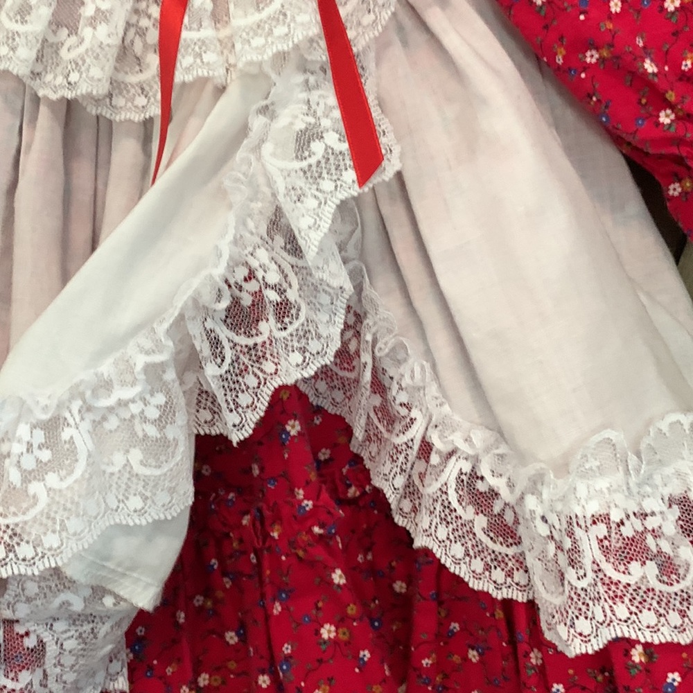 Vintage MiniWorld Lace Floral Dress Raggedy Anne 3 months - Picture 5 of 7